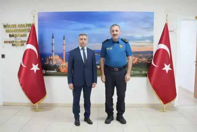 Emniyet Müdürü Turanlı’dan BAM Başkanı Binici’ye Hayırlı Olsun Ziyareti