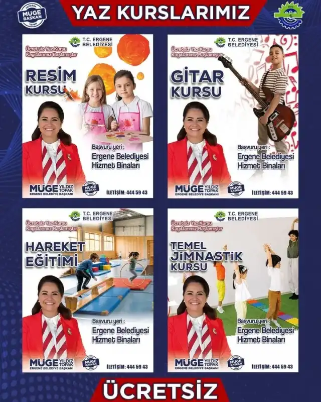ERGENEMİZDE YAZ KURSLARIMIZ BAŞLIYOR!