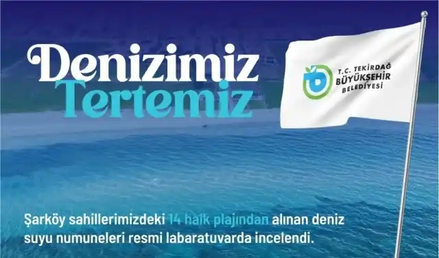 ŞARKÖY SAHİLLERİNDEN GÜVEN VEREN SONUÇ: 14 PLAJIN TAMAMI YÜZMEYE UYGUN