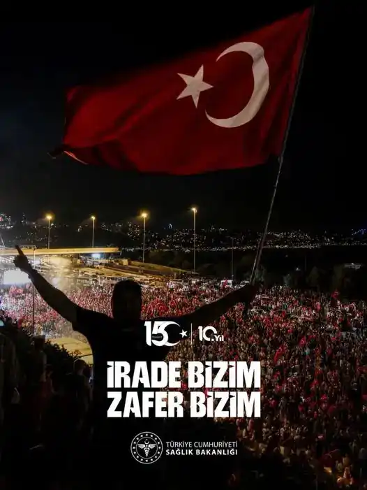 Tekirdağ Şehir Hastanesi’nden 15 Temmuz Mesajı: “İrade Bizim, Zafer Bizim”