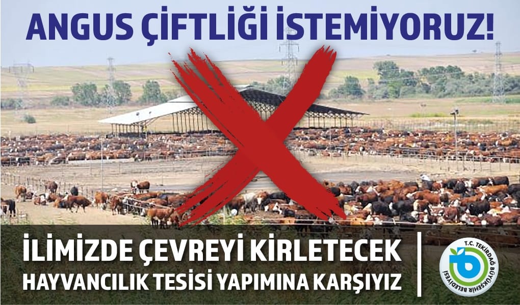 ÇEVREYİ KİRLETECEK HAYVANCILIK TESİSİ YAPIMINA KARŞIYIZ