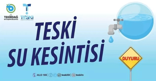 SÜLEYMANPAŞA İLÇESİ PLANLI SU KESİNTİSİ