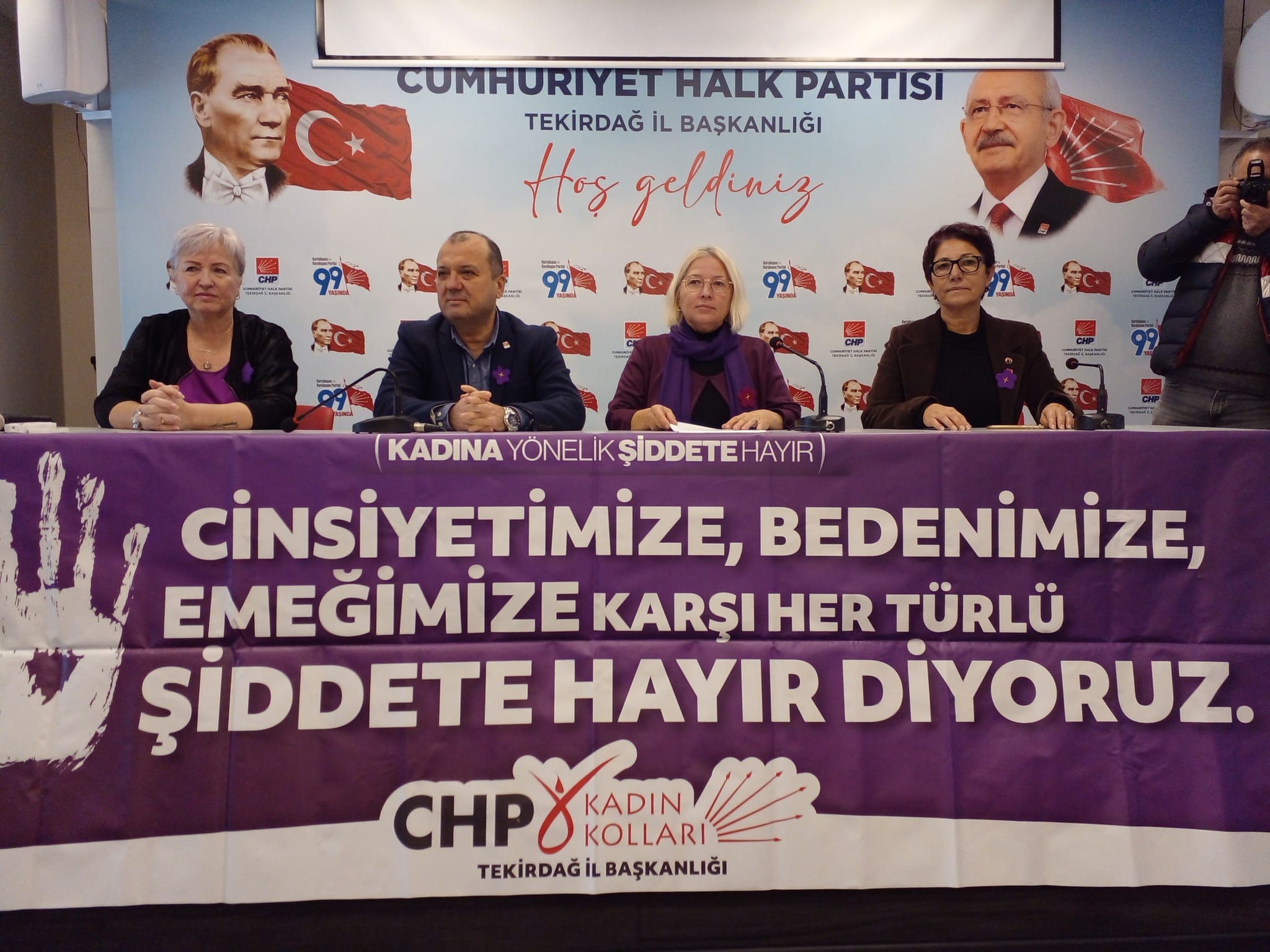 CHP TEKİRDAĞ KADIN KOLLARI’NDAN 25 KASIM MESAJI!