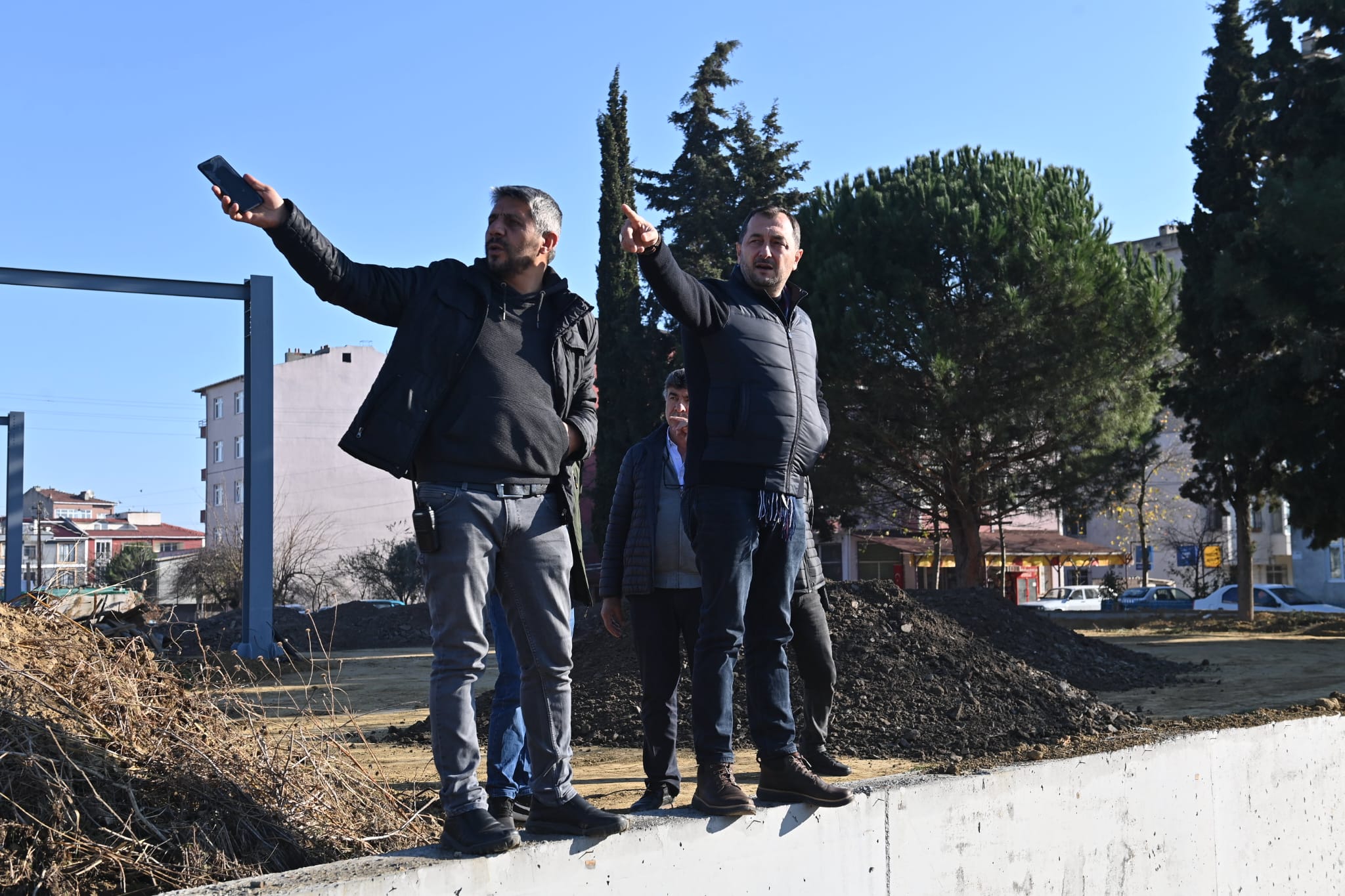Başkan Yüksel hafta sonunda yapımı süren projeleri yerinde inceledi