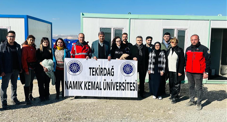 NKÜ Sağlık Ekibi Adıyaman’da Depremzede Vatandaşlarımıza Hizmet Vermeye Başladı