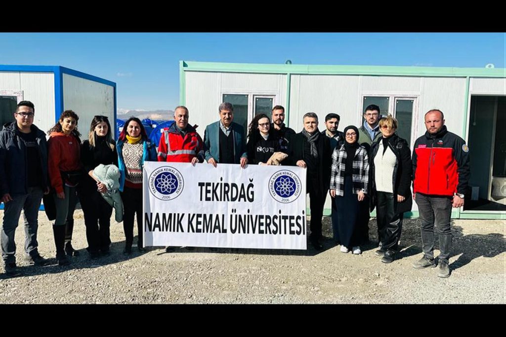 NKÜ Sağlık Ekibi Adıyaman’da Depremzede Vatandaşlarımıza Hizmet Vermeye Başladı