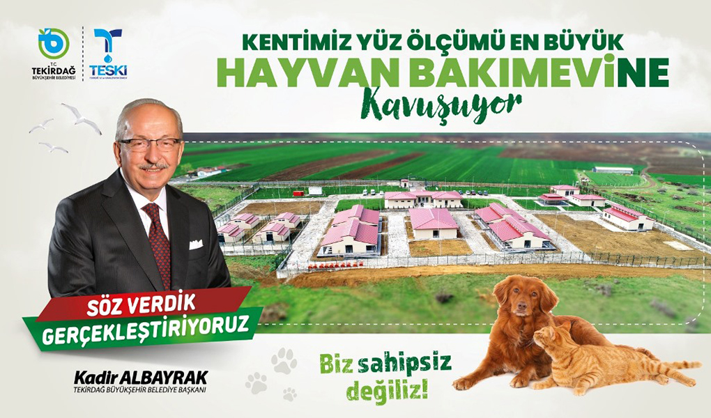 KENTİMİZ YÜZÖLÇÜMÜ EN BÜYÜK SAHİPSİZ HAYVAN GEÇİCİ BAKIMEVİNE KAVUŞUYOR