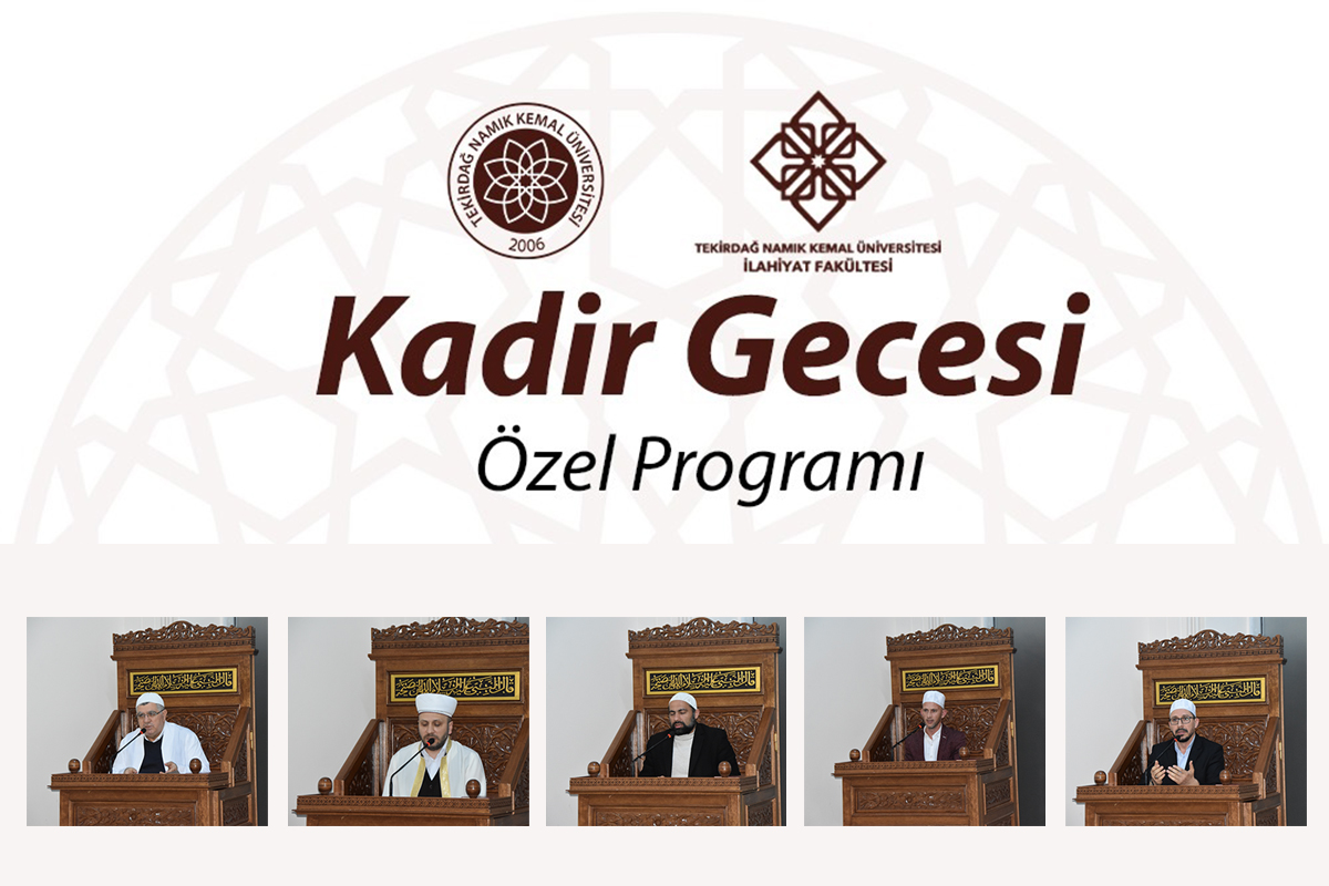 NKÜ DE Kadir Gecesi Özel Programı Gerçekleşti