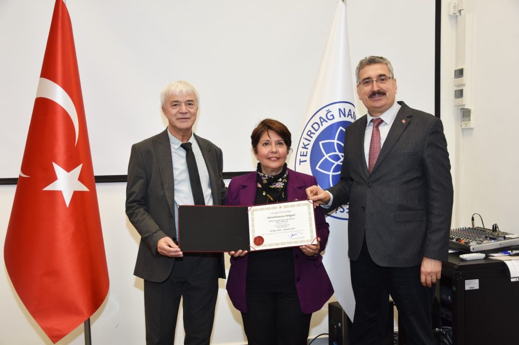 Tekirdağ NKÜ Ziraat Fakültesinin Akredite Olan Lisans Programlarına ZİDEK Akreditasyon Sertifikaları Törenle Verildi