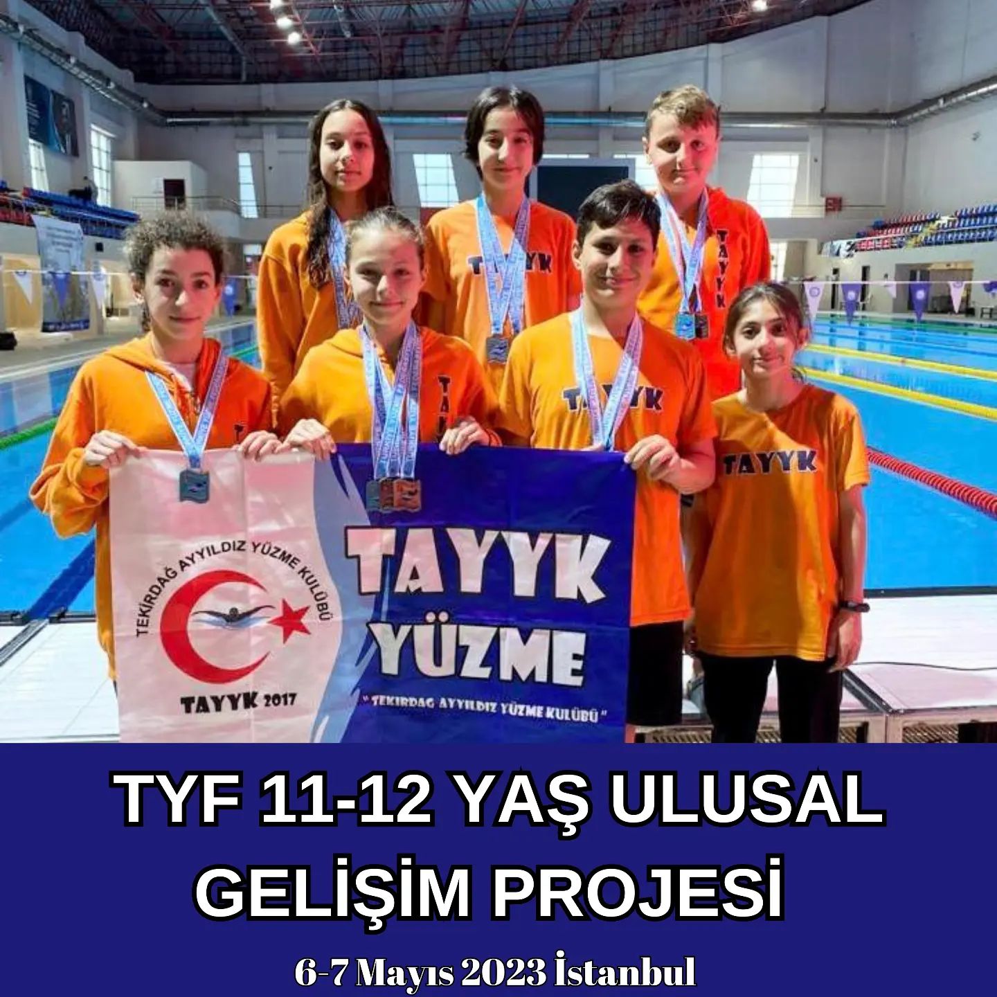 TAYYK YÜZME’DEN 11-12 YAŞ GRUP MÜSABAKALARINDA TÜRKİYE DERECELERİ‼️