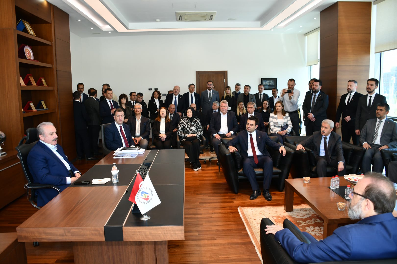 Prof. Dr. Mustafa Şentop Çorlu Ticaret ve Sanayi Odası’nı Ziyaret Etti