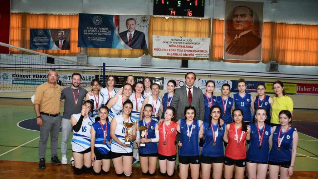 Okul Sporları Voleybol Genç Kızlar B Kategorisi Tekirdağ İl Birinciliği Müsabakaları Sonuçlandı