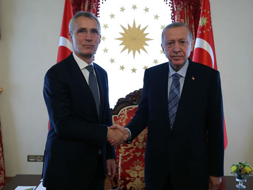 Cumhurbaşkanı Erdoğan, NATO Genel Sekreteri Stoltenberg ile görüştü