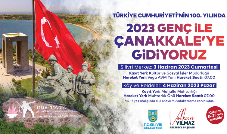 SİLİVRİ BELEDİYESİNDEN GENÇLERE ÖZEL ÇANAKKALE GEZİSİ