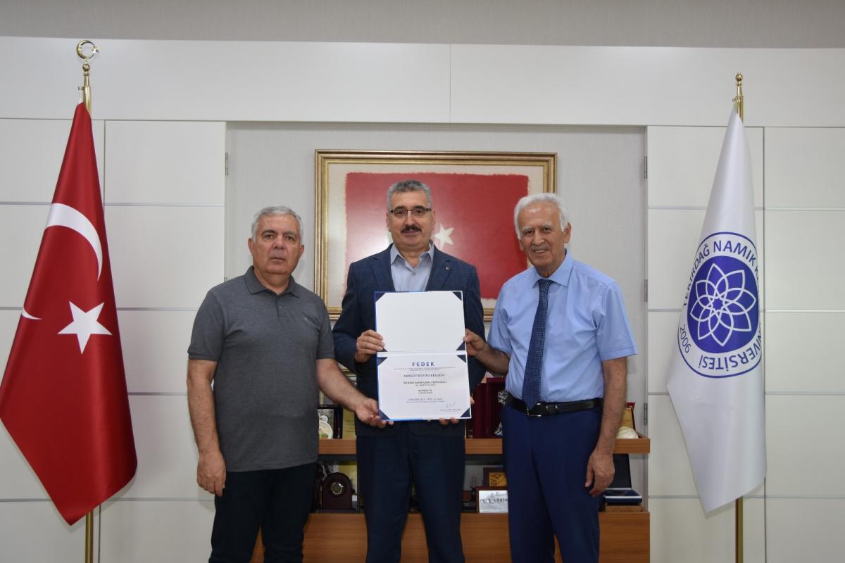 Tekirdağ NKÜ Fen Edebiyat Fakültesi Matematik Bölümü Akredite Oldu