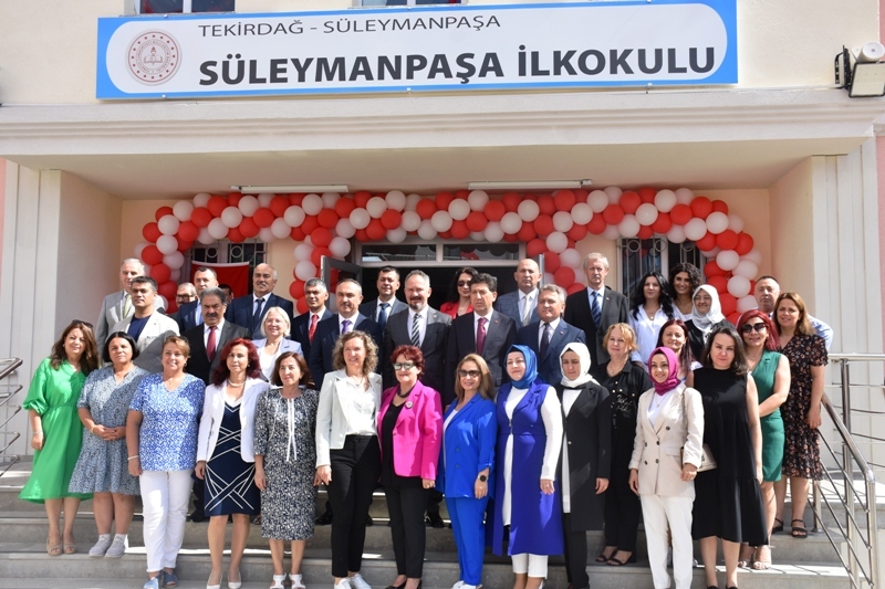 İLK DERS ZİLİ SÜLEYMANPAŞA İLKOKULUNDA ÇALINDI