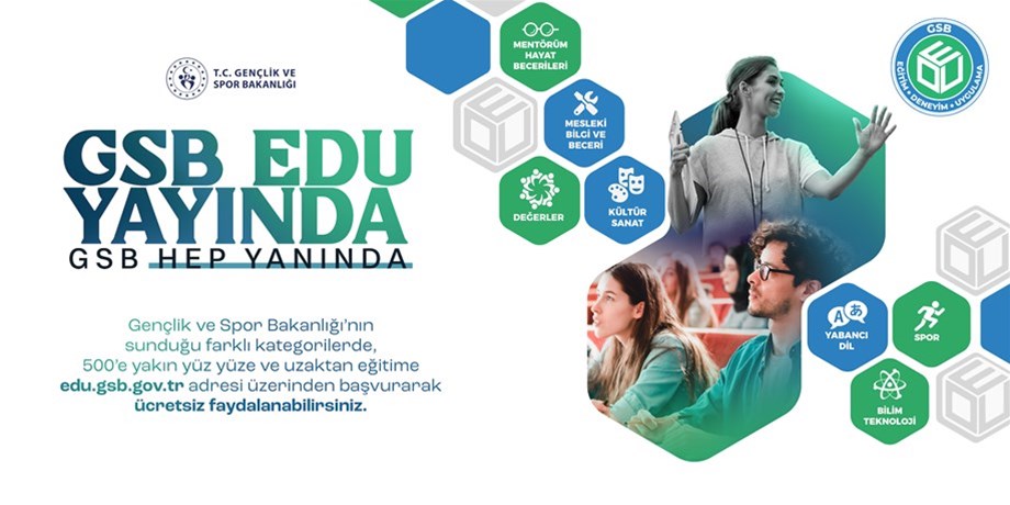 Gençlik ve Spor Bakanlığı’ndan Gençlerin Gelişimine Büyük Katkı; GSB EDU