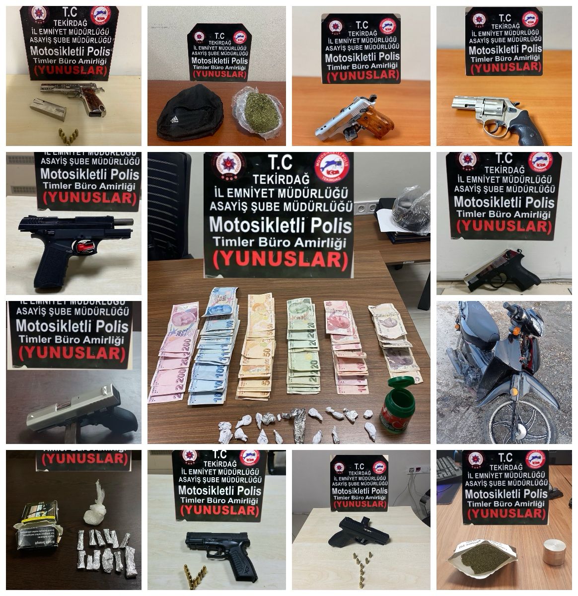 28 adet Ruhsatsız Tabanca ve 186 Adet Fişek