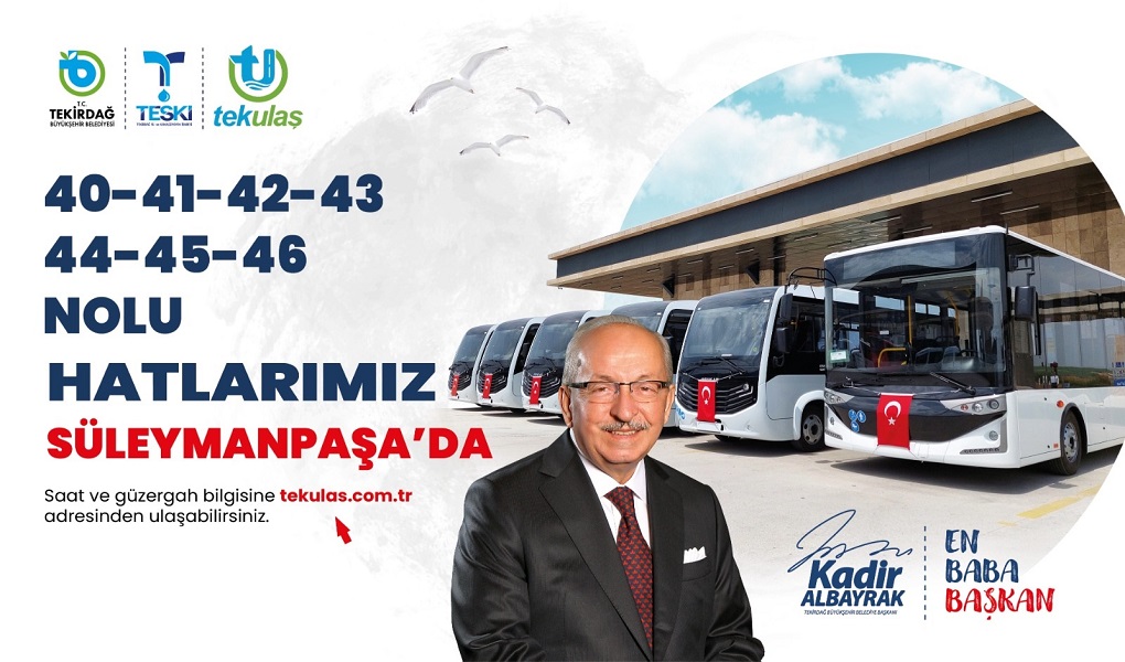 SÜLEYMANPAŞA’NIN KIRSAL MAHALLELERİNDE TOPLU ULAŞIM HİZMETİ BAŞLIYOR