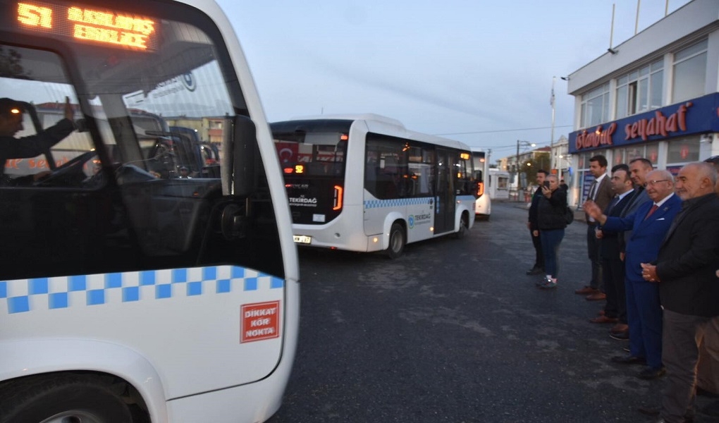 ŞARKÖY’ÜN KIRSAL MAHALLELERİNDE TOPLU TAŞIMA HİZMETİ BAŞLADI
