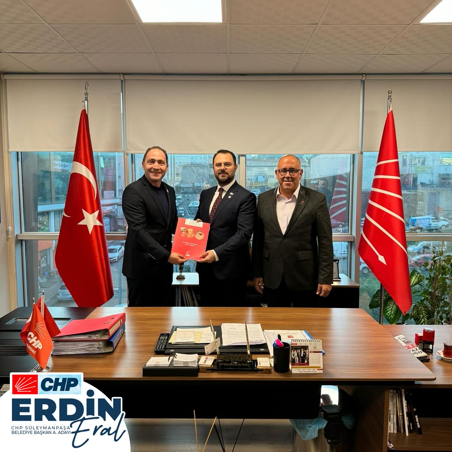 ERDİN ERAL SÜLEYMANPAŞA BELEDİYE BAŞKAN A.ADAYLIĞINI AÇIKLADI
