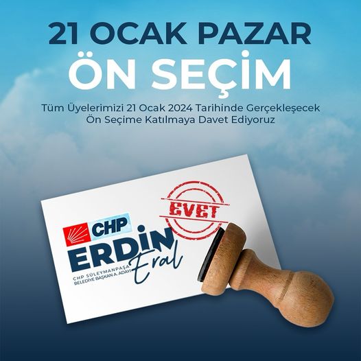 BAŞKAN ERDİN ERAL DAN DAVET VAR