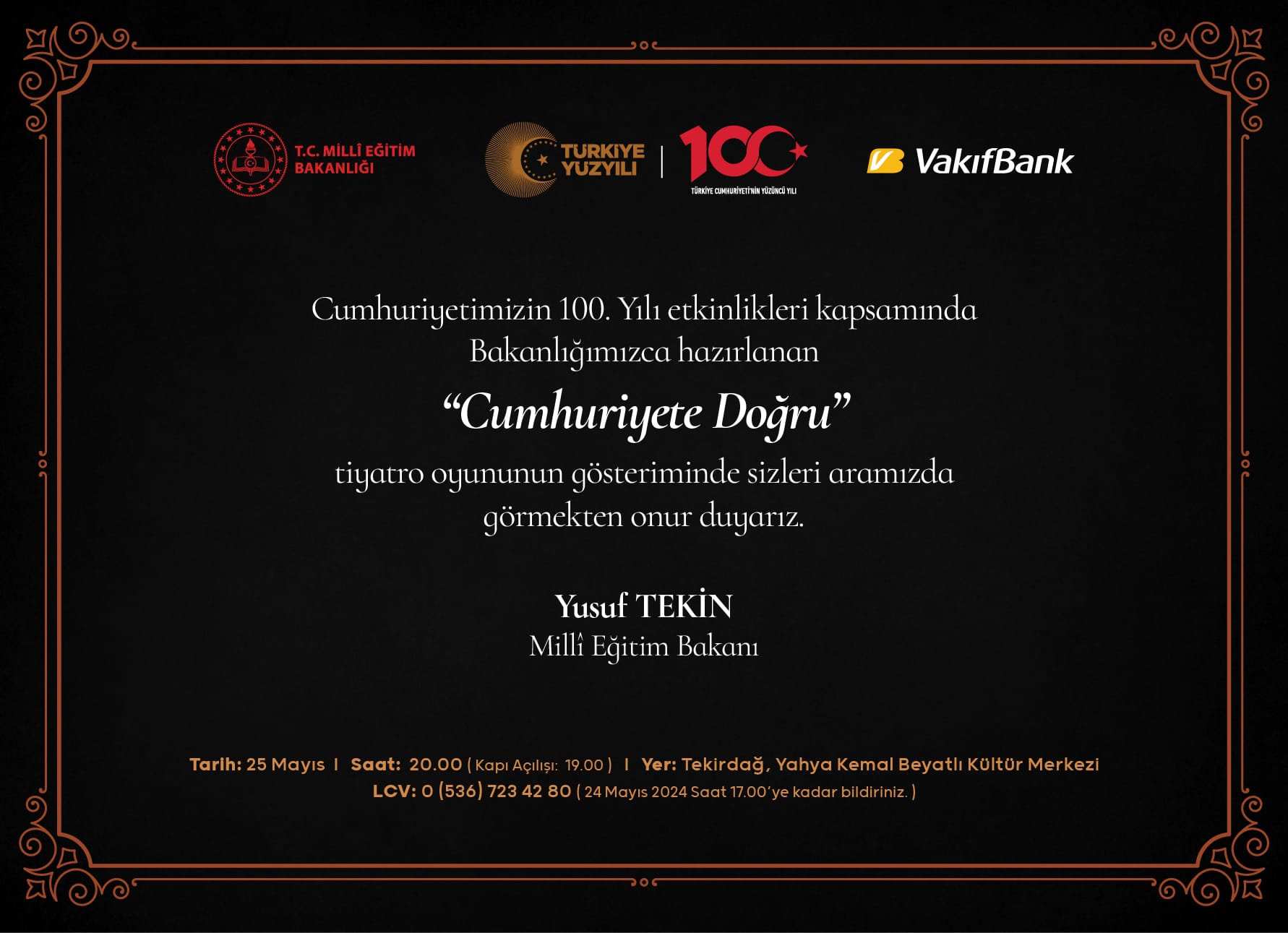 “Cumhuriyete Doğru” adlı tiyatro oyunu