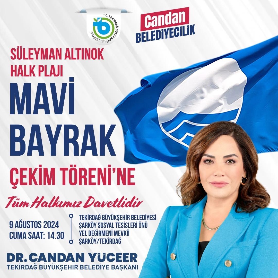 Mavi Bayrak Çekim Töreni