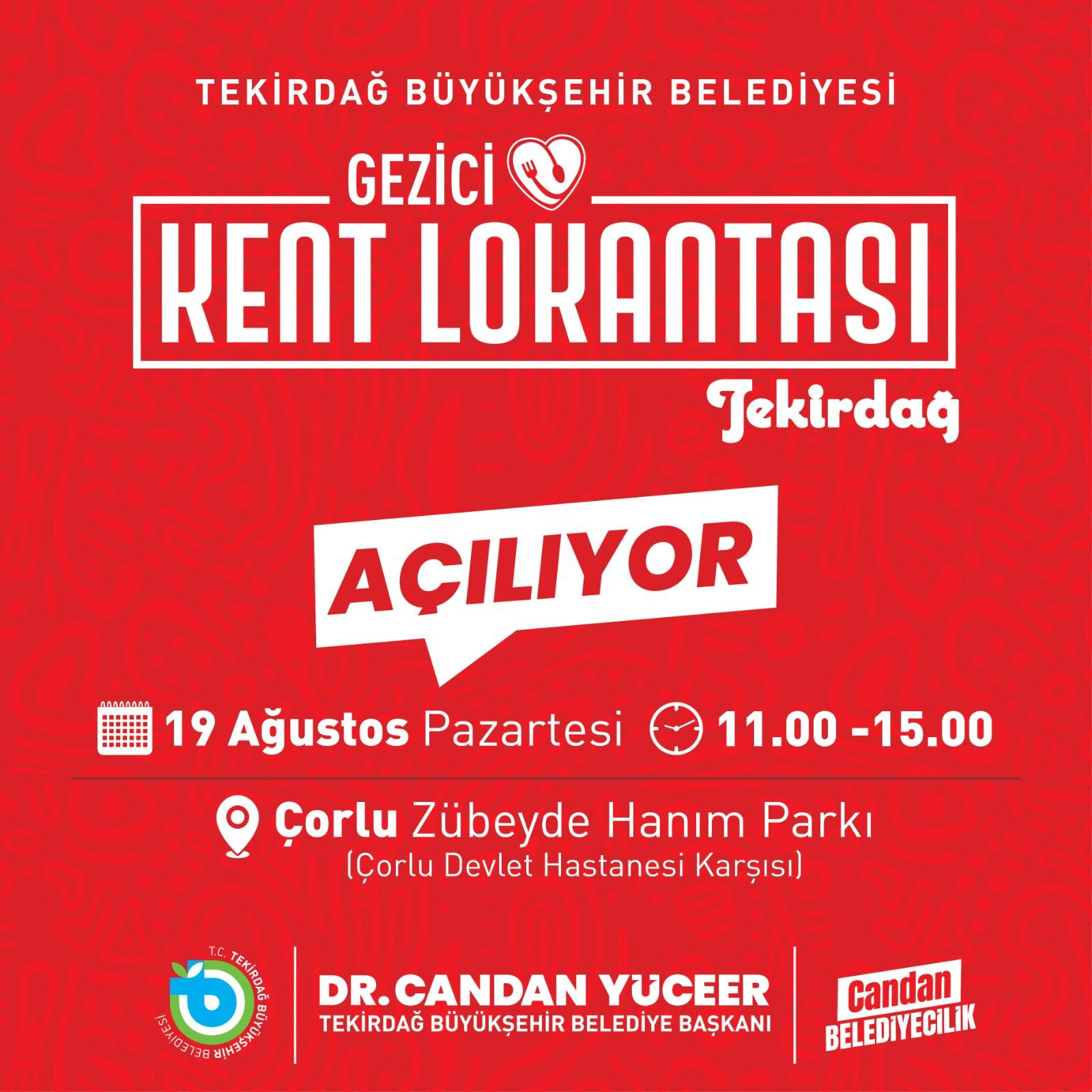 Gezici Kent Lokantası Hizmetinizde!