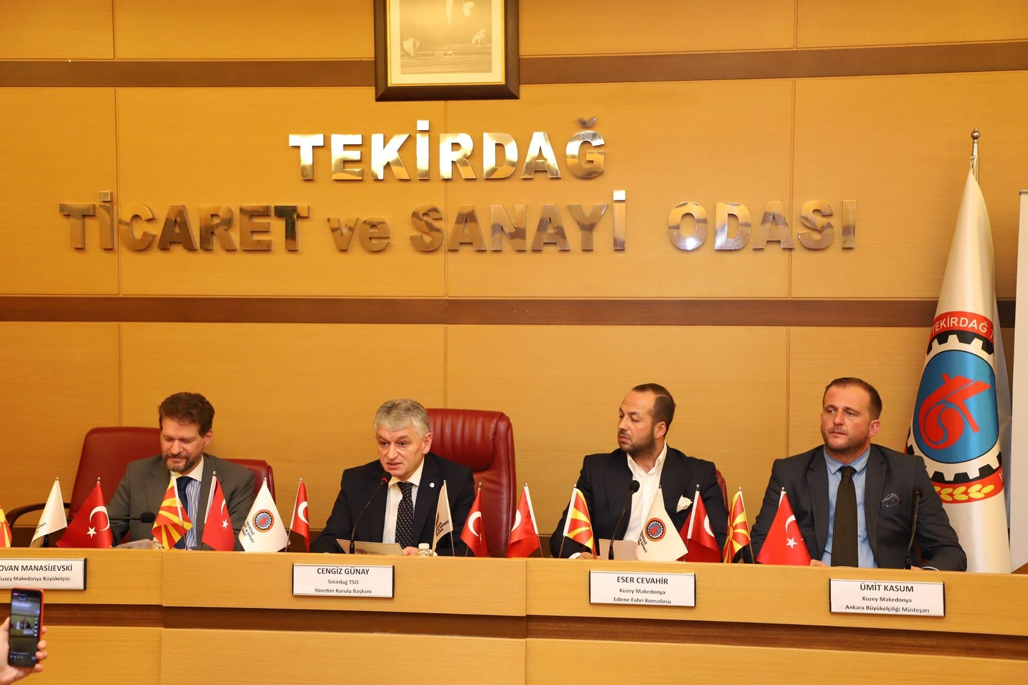 TEKİRDAĞ TSO’DA TÜRKİYE-KUZEY MAKEDONYA İŞ FORUMU GERÇEKLEŞTİ