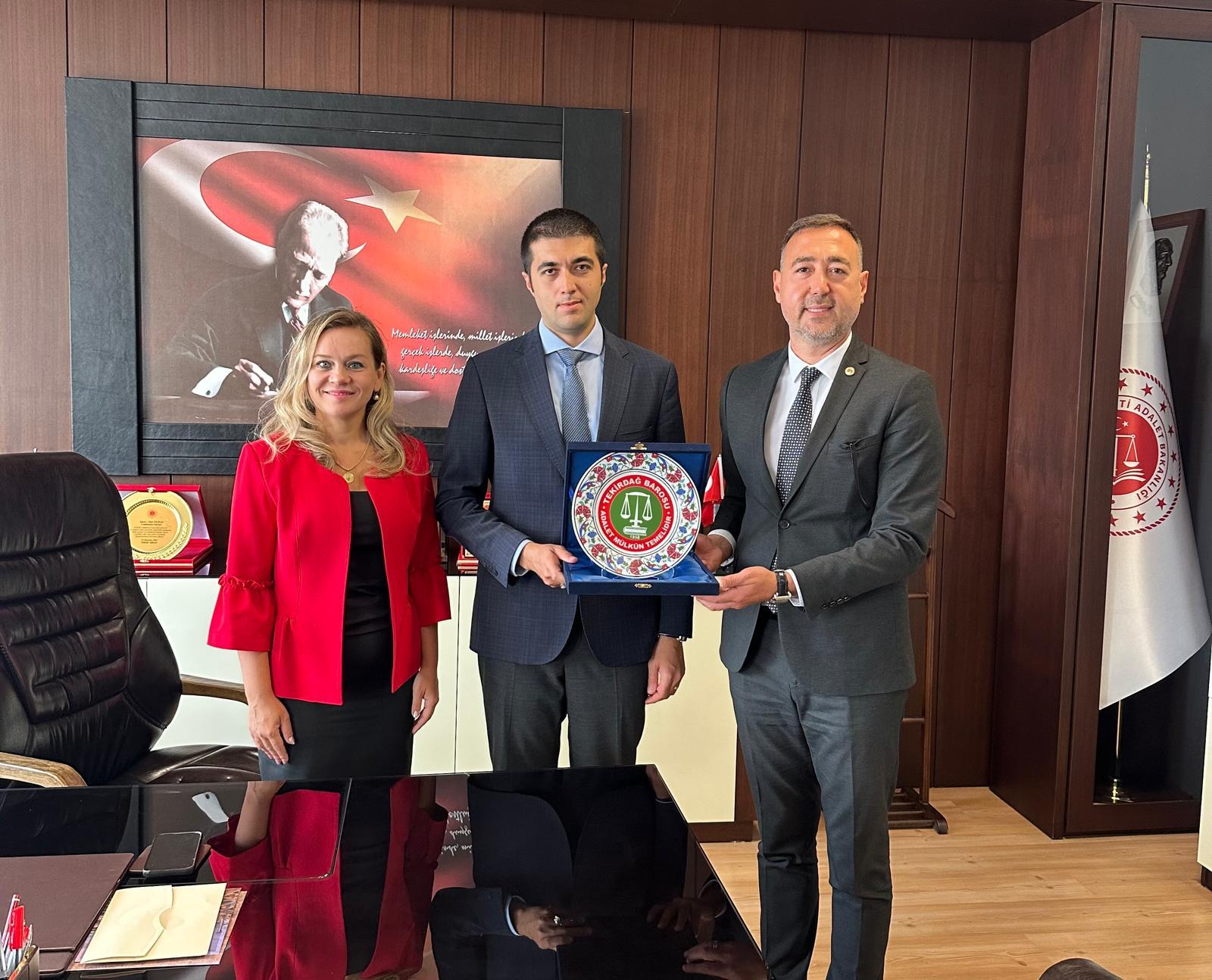 Çerkezköy Başsavcısı ve Çerkezköy Adalet Komisyonu Başkanına Ziyaret