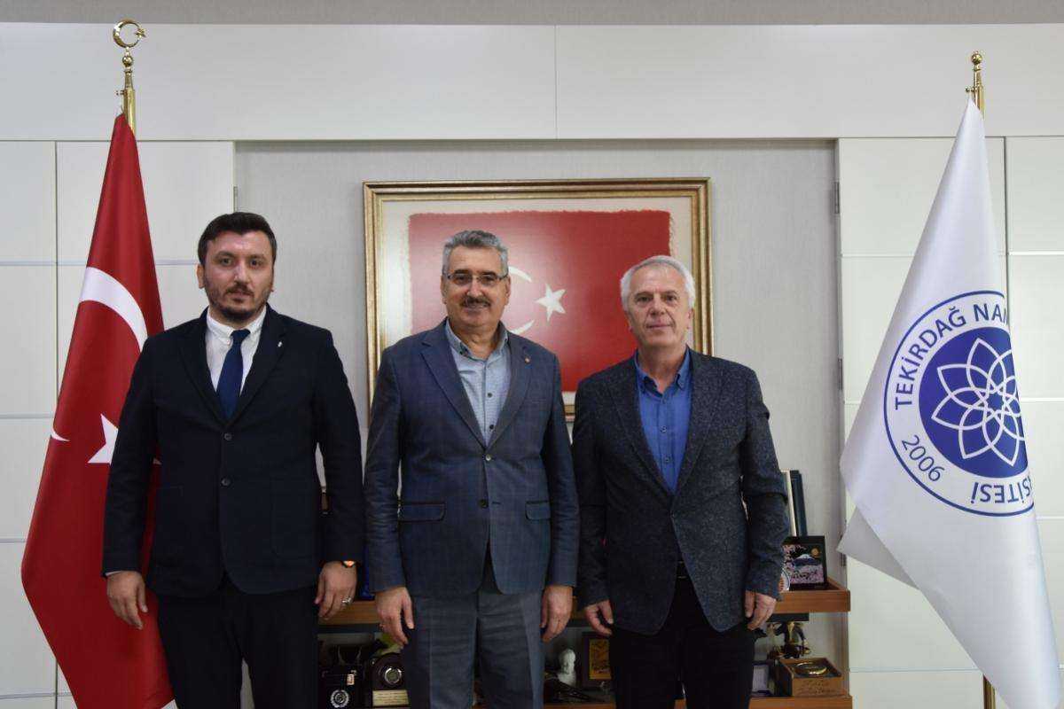 NKÜ Rektörü ve Genel Sekreterine Ziyaret