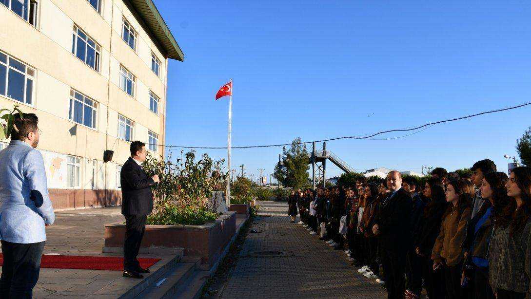 İl Milli Eğitim Müdürümüz Dr. Abdülaziz Yeniyol, Marmaraereğlisi İlçesinde Opet Anadolu Lisesinin Bayrak Törenine Katıldı