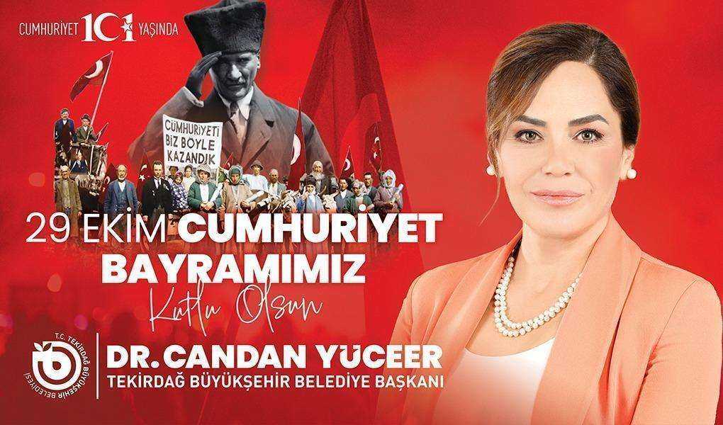 BAŞKAN DR. CANDAN YÜCEER’İN 29 EKİM CUMHURİYET BAYRAMI MESAJI
