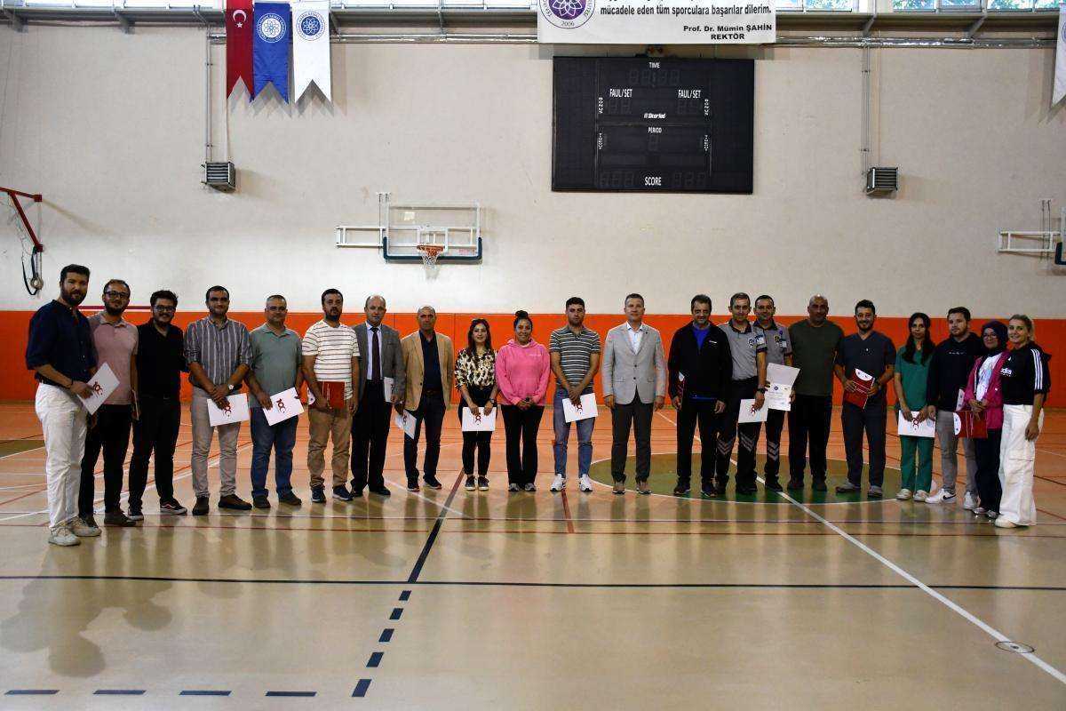 Tekirdağ NKÜ Personel Voleybol ve Masa Tenisi Müsabakaları Ödül Töreni Gerçekleşti