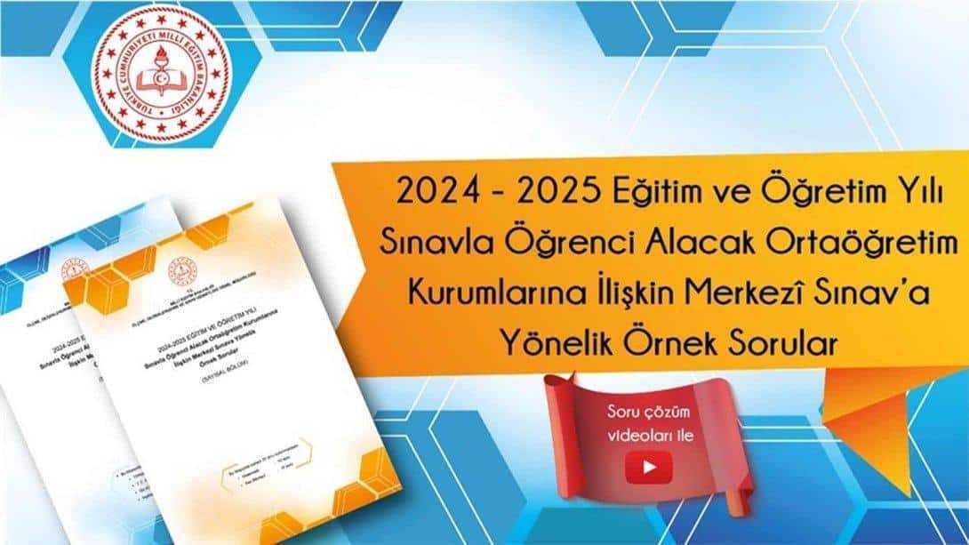 LGS Merkezî Sınavına Yönelik Yeni Örnek Soruları Yayımlandı