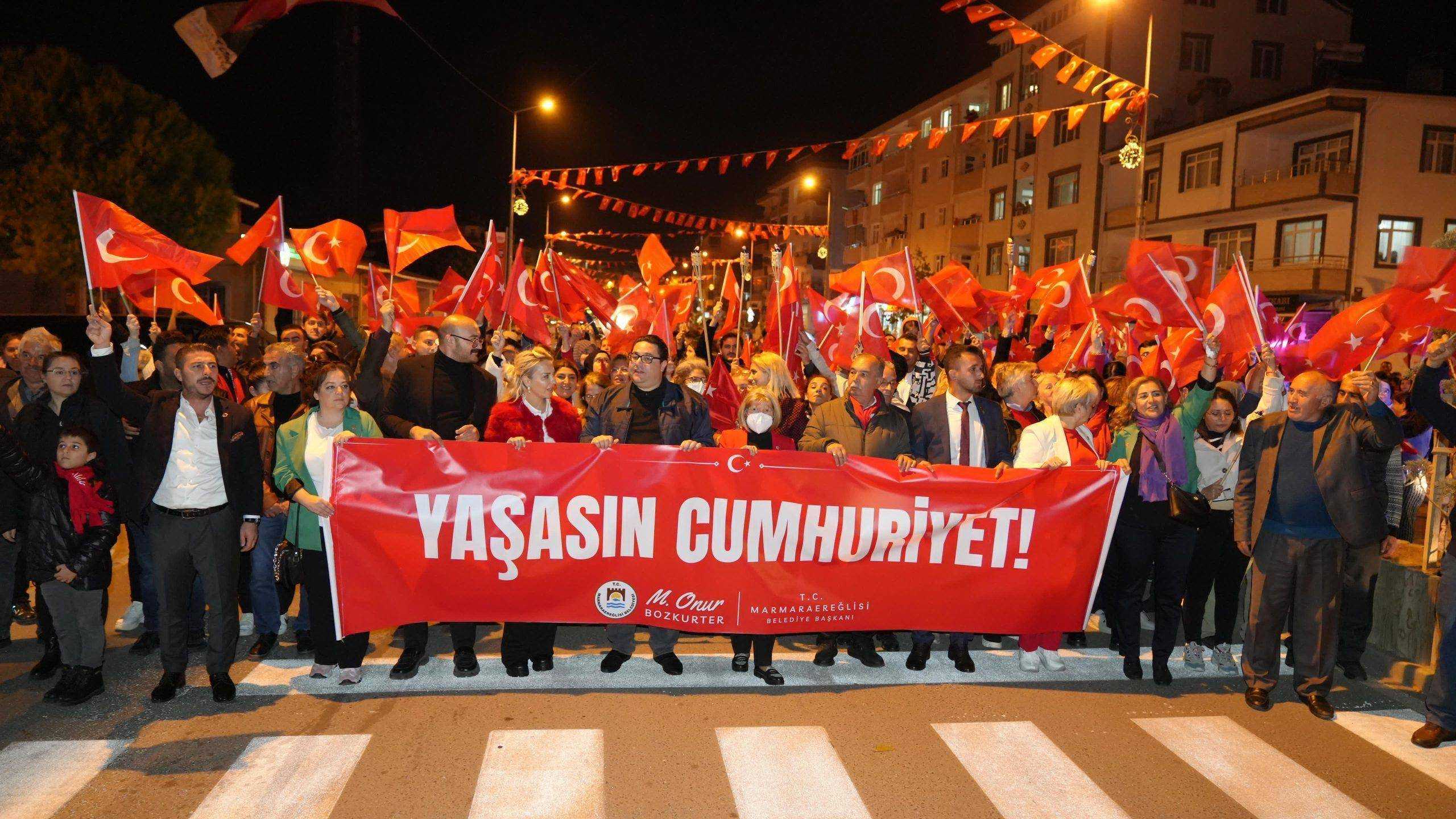 Marmaraereğlisi’nde 101. Yıl Cumhuriyet Coşkusu