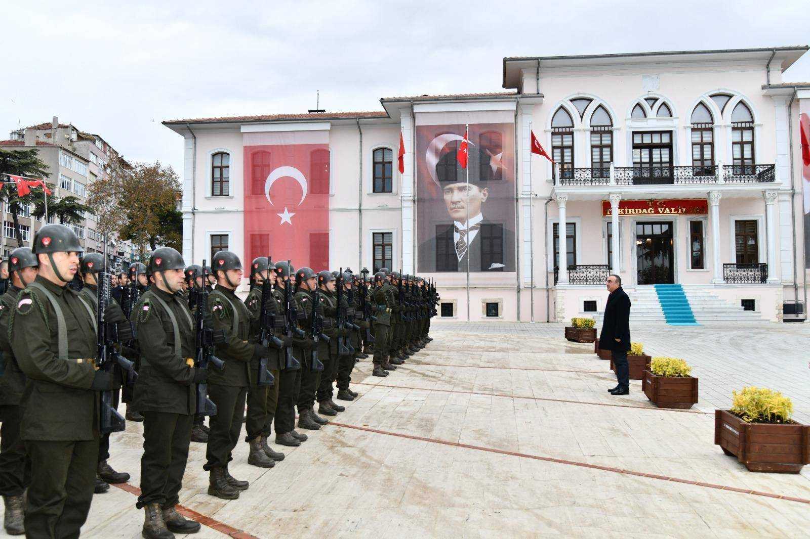 Tekirdağ’ın Düşman İşgalinden Kurtuluşunun 102. Yılı Münasebetiyle Çelenk Sunma Töreni Yapıldı