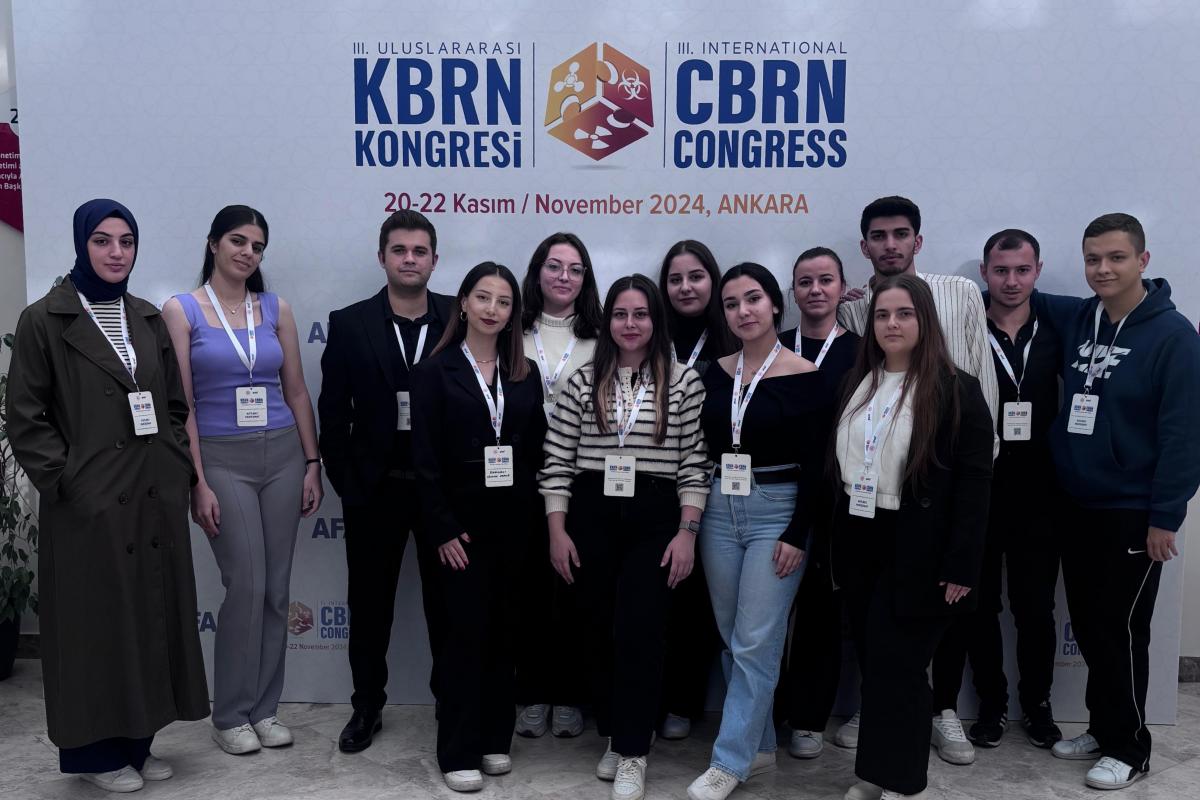 Üniversitemiz Öğrencileri AFAD Tarafından Düzenlenen 3. Uluslararası KBRN Kongresi’ne Katıldı