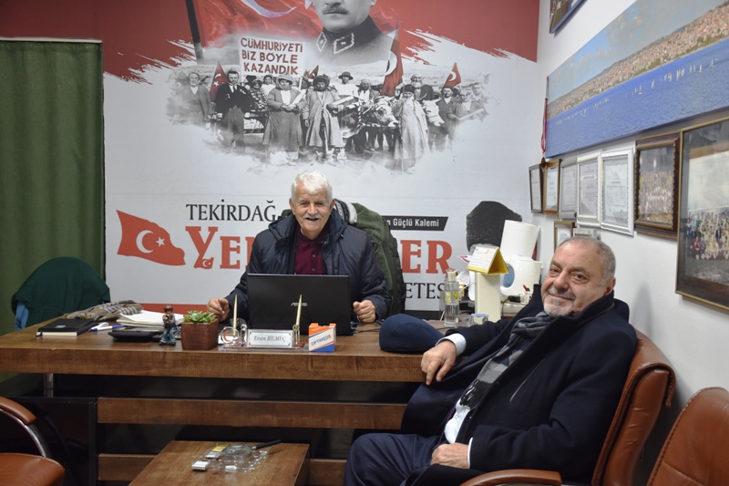 GAZETECİ CENAP KÜRÜMOĞLU’NDAN GAZETEMİZE ZİYARET