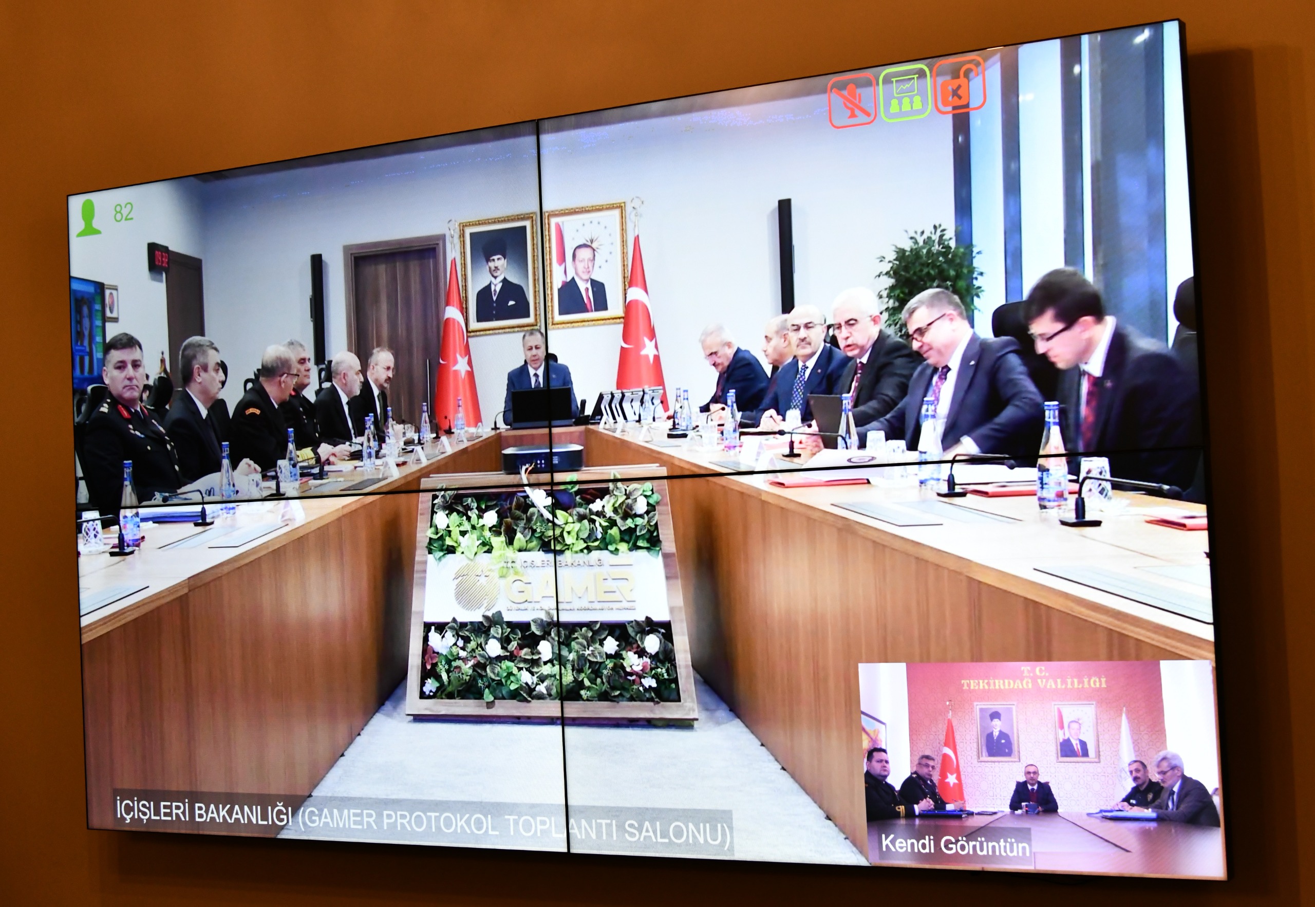 İçişleri Bakanı Yerlikaya Başkanlığında VKS Toplantısı Düzenlendi