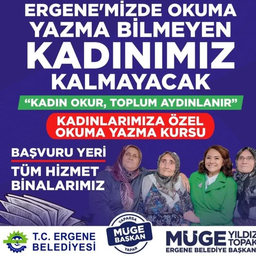 KADINLARIMIZ OKUYACAK, TOPLUM AYDINLANACAK