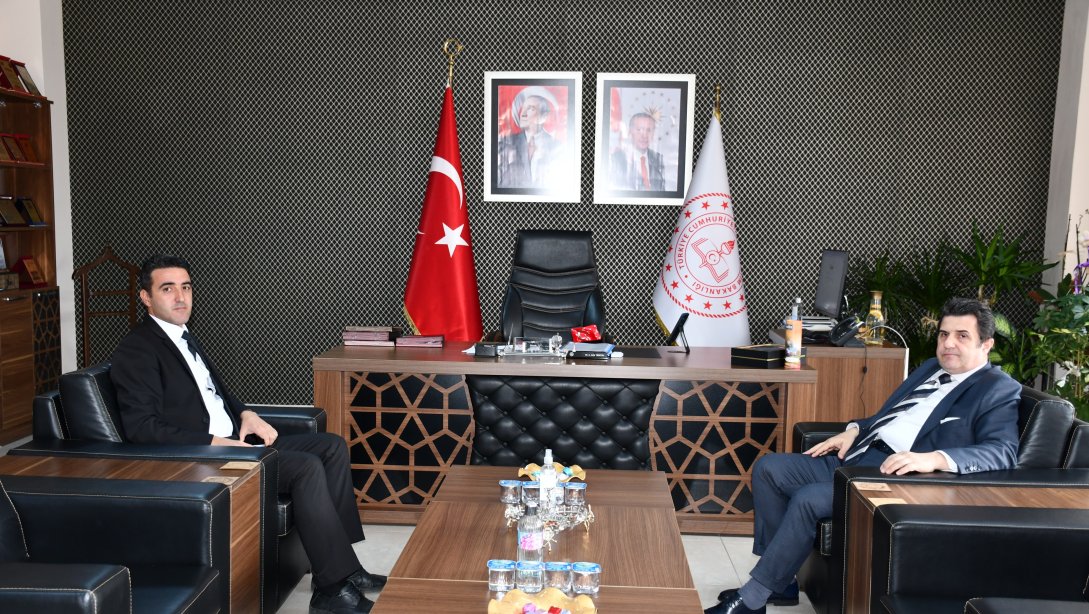 Tekirdağ Karayolları 18. Bölge Şefi Sadık Güller, İl Milli Eğitim Müdürümüz Dr. Abdülaziz Yeniyol’u Ziyaret Etti
