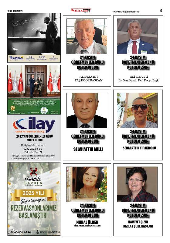 Tekirdağ Yeni Haber Gazetesi 543.Sayı Çıktı