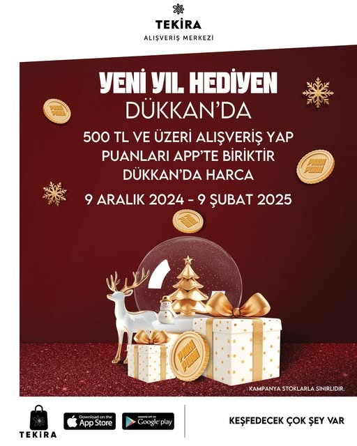 Yeni Yıl Hediyen Dükkan’da!