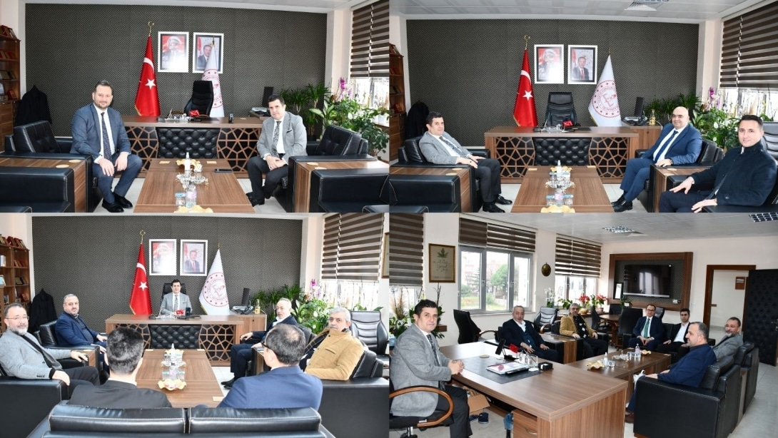 İl Millî Eğitim Müdürümüz Dr. Abdülaziz Yeniyol’a Ziyaretler Gerçekleştirildi