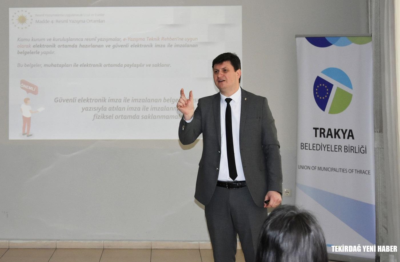 Trakya Belediyeler Birliği’nden “Resmi Yazışma Kuralları” Eğitimi