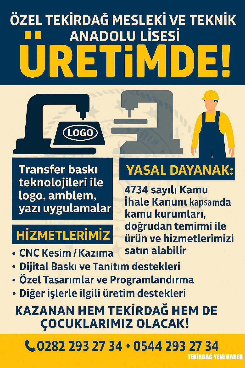 Özel Tekirdağ Mesleki ve Teknik Anadolu Lisesi Üretimde!