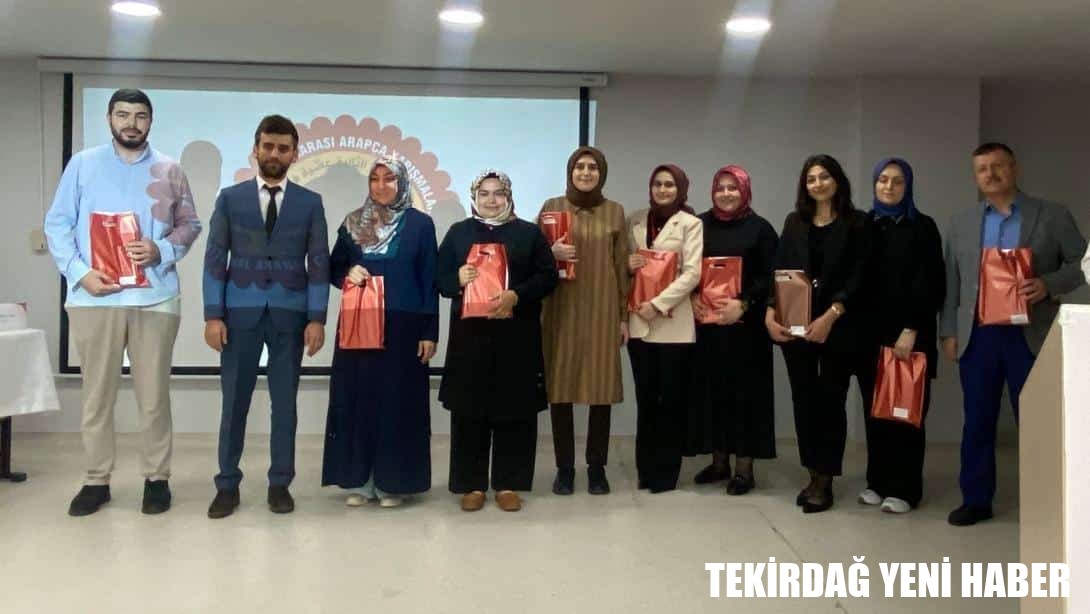 12. Uluslararası Arapça Yarışmaları Tekirdağ İl Finalleri Yapıldı
