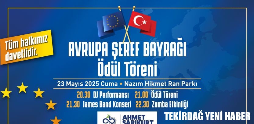 Avrupa Şeref Bayrağı Ödül Töreni 23 Mayıs´ta